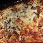 Zucchini Lasagna fully prepared with three different cheeses