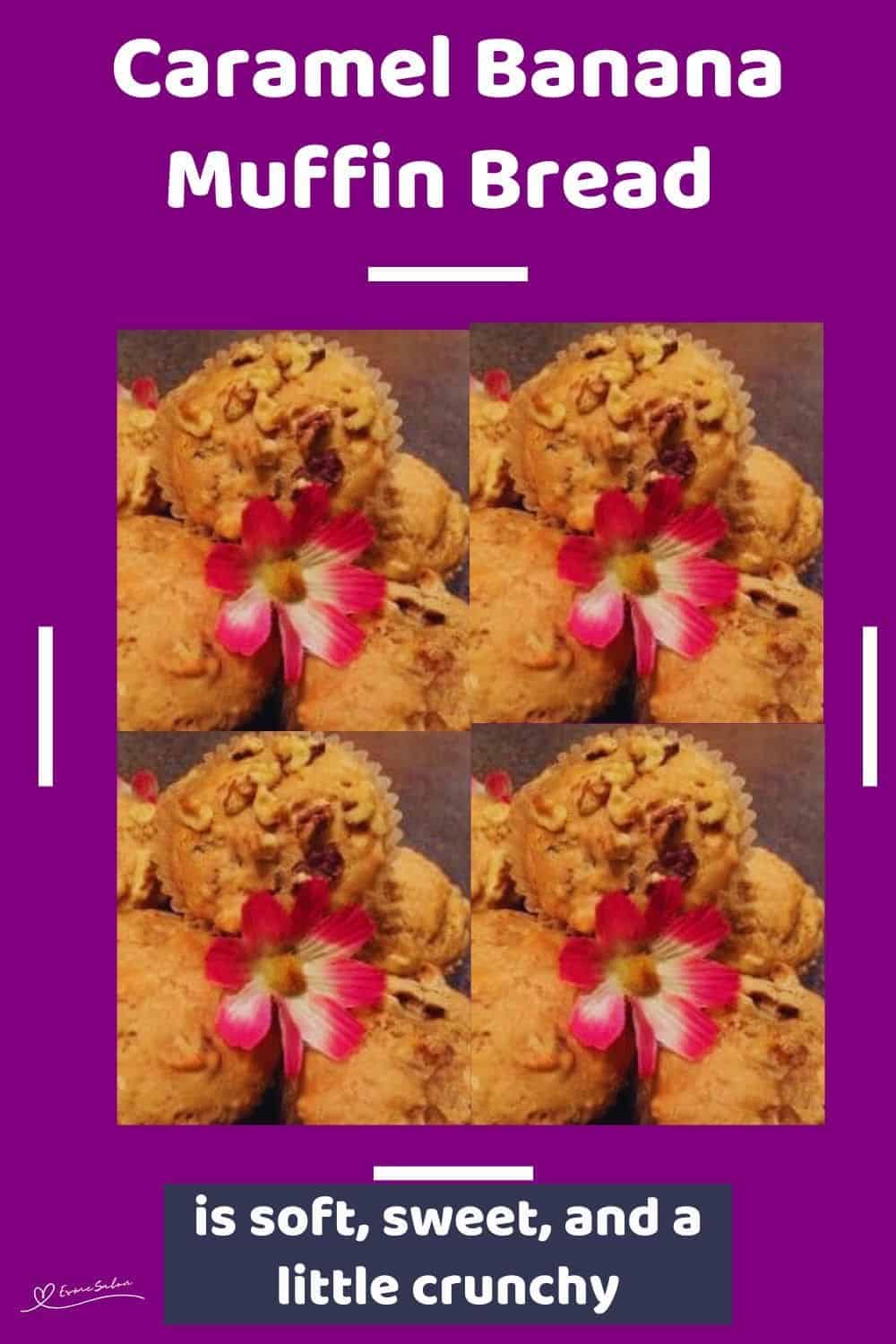 an image of Caramel Banana Muffin Bread