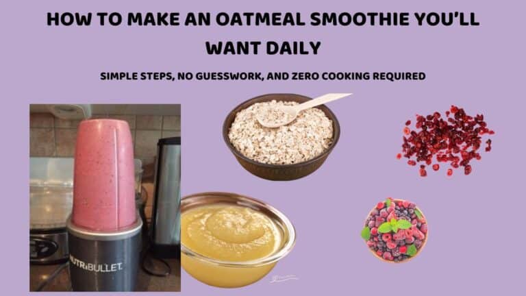 an image of an Oatmeal Smoothie in a NutriBullet
