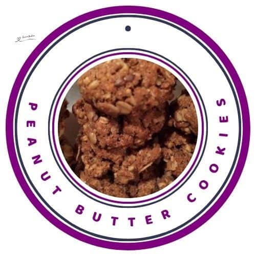 an image of a stack of Peanut Butter Cookies with Oats