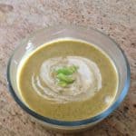 Butternut and Broccoli Soup with fresh cream