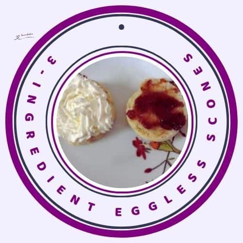 an image of 3-Ingredient Eggless Scones