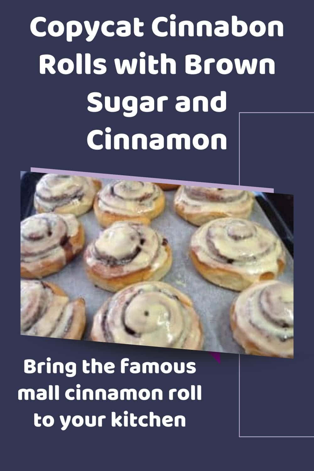 an image of Cinnabon Cinnamon Rolls with icing
