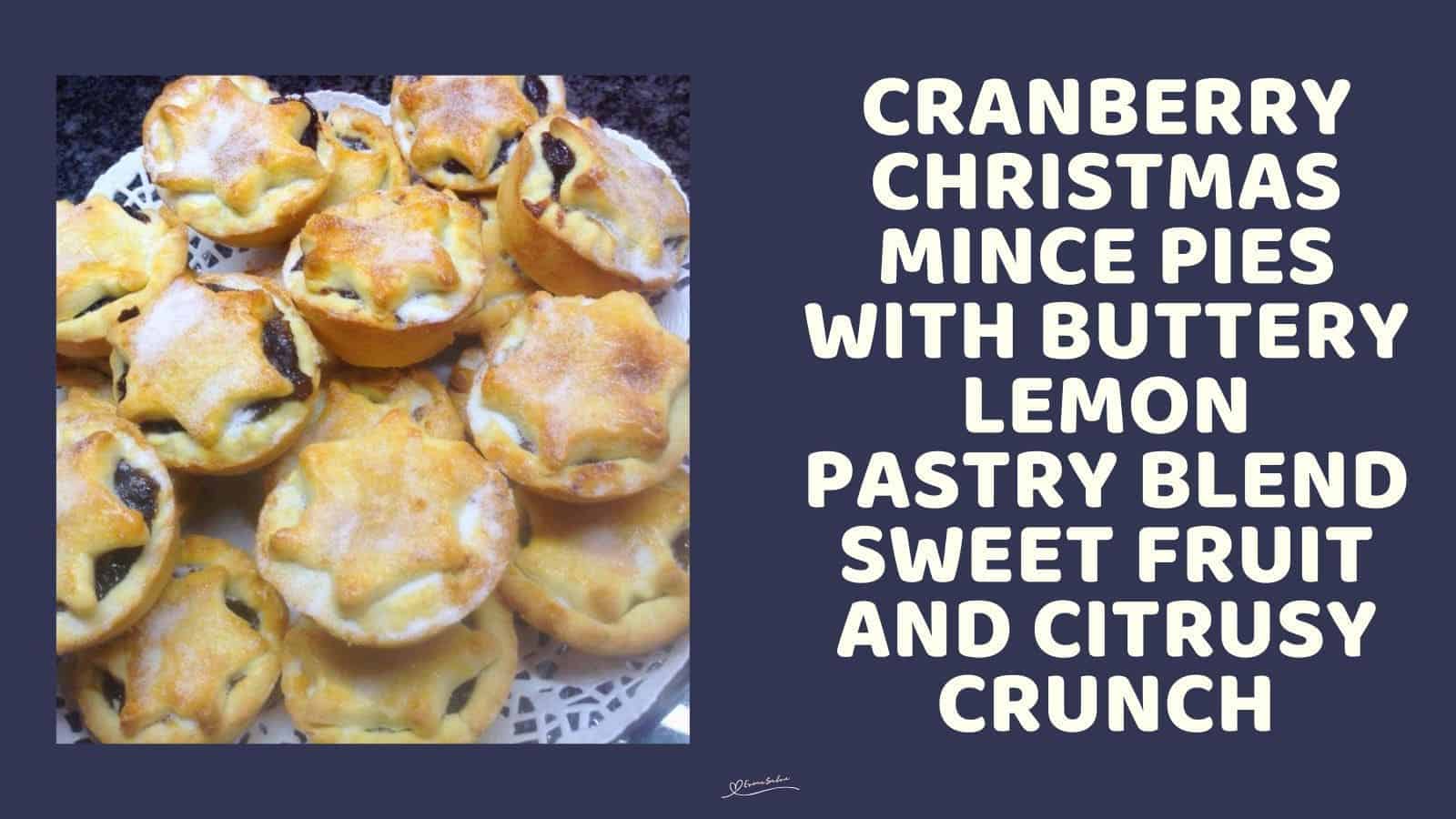 an image of Christmas Mince Pies with a star decoration and an icing sugar dusting