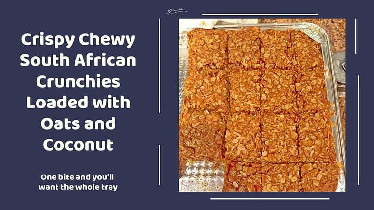 an image of a baking tray with South African Crunchies