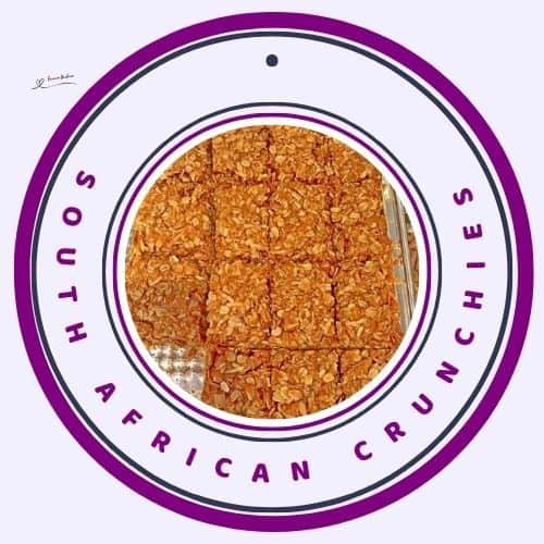 an image of a baking tray with South African Crunchies