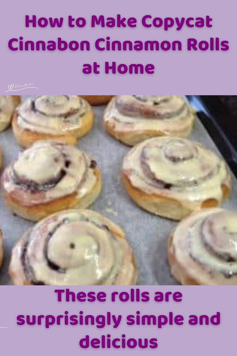 an image of Cinnabon Cinnamon Rolls with icing