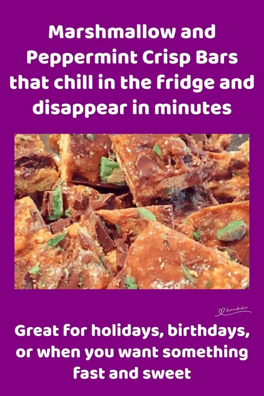 an image of blocks of Marshmallow and Peppermint Crisp Bars