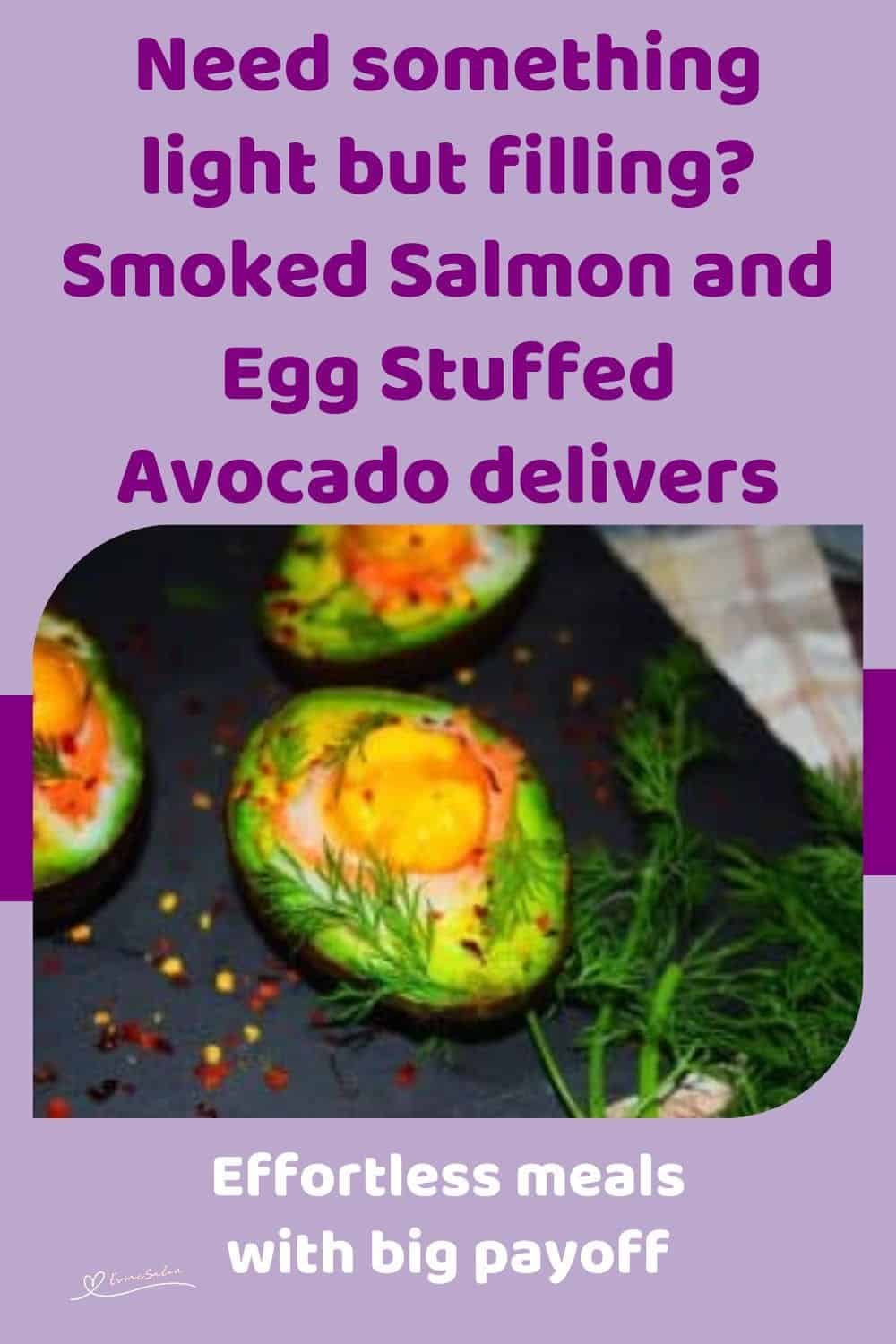 Smoked Salmon and Egg Stuffed Avocado