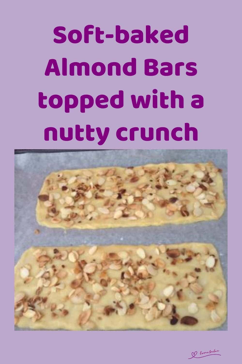 an image of Almond Bars topped with almonds or chocolate drizzle