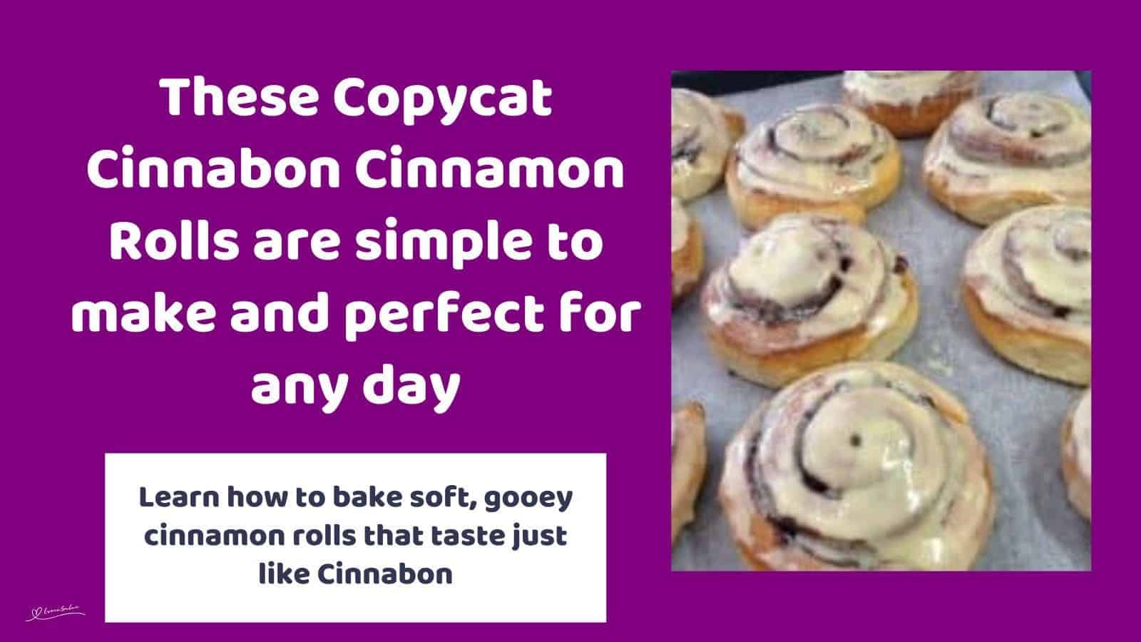 an image of Cinnabon Cinnamon Rolls with icing
