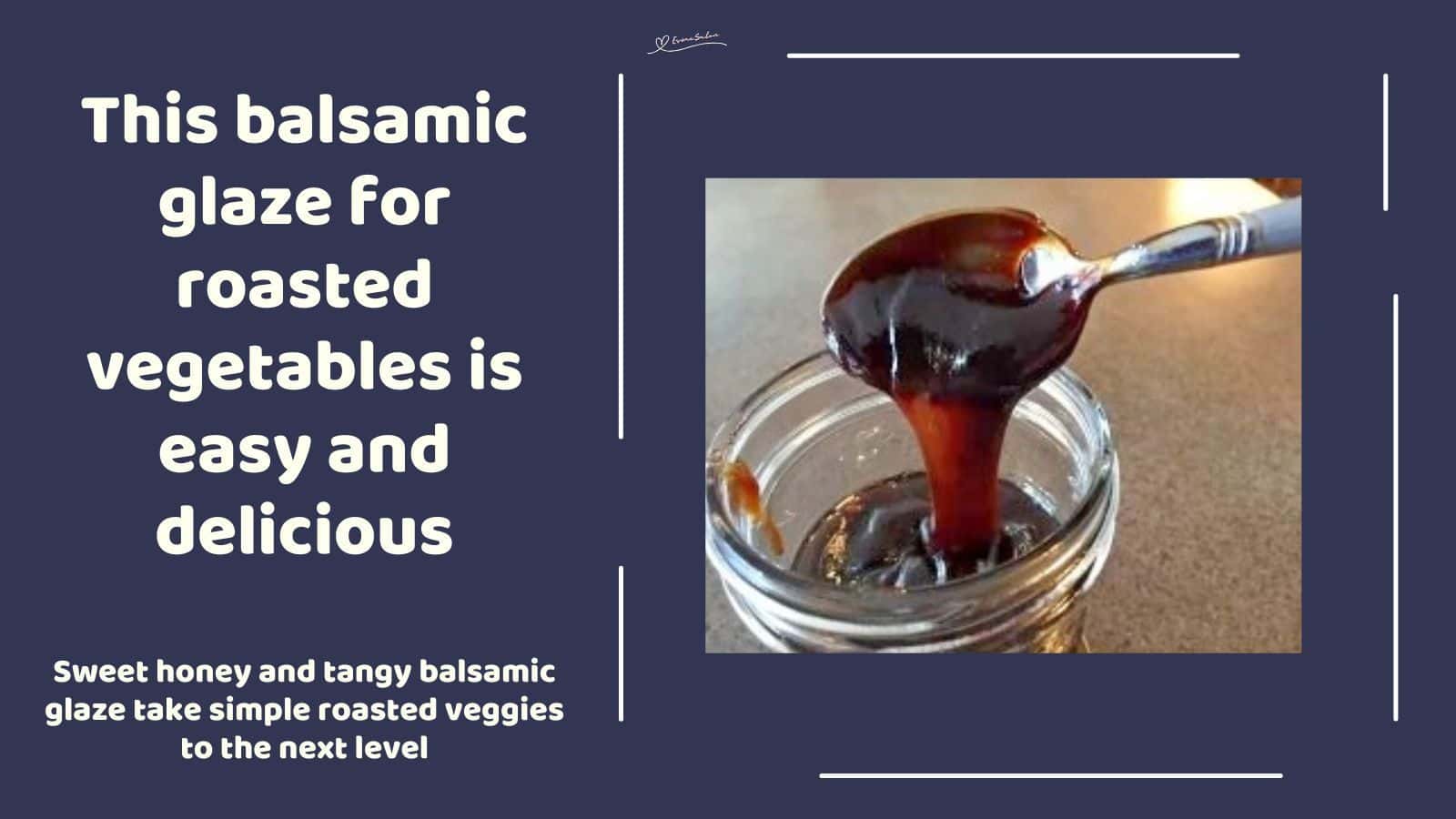 an image of Balsamic Glaze dripping from a spoon into a Console jar