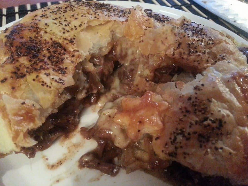 Inside of pie