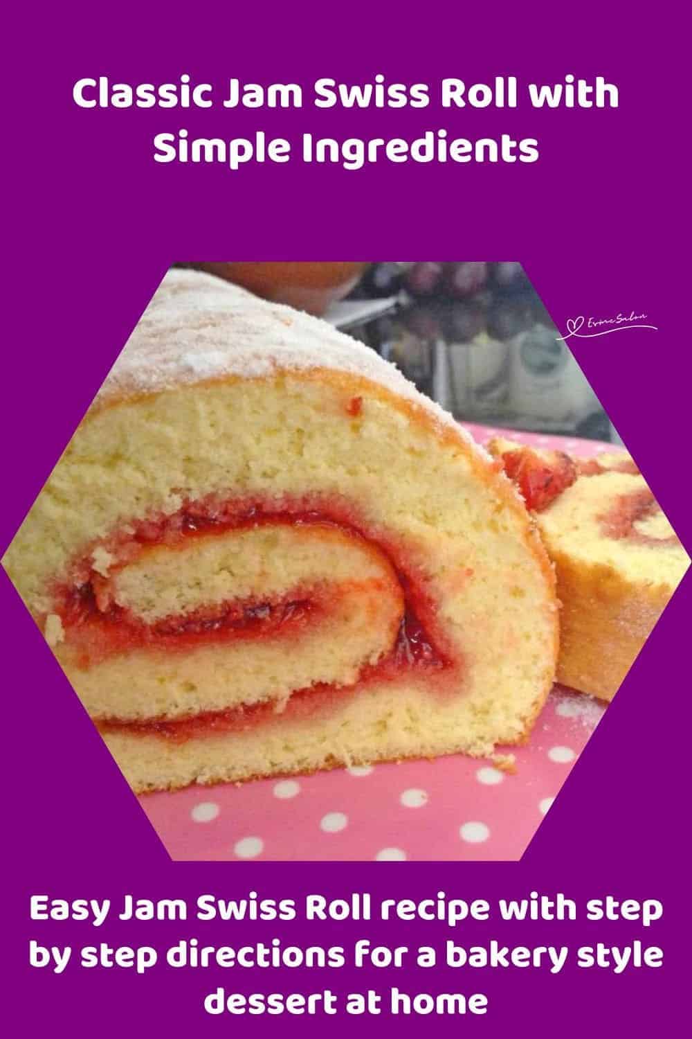 an image of a Jam Swiss Roll sliced