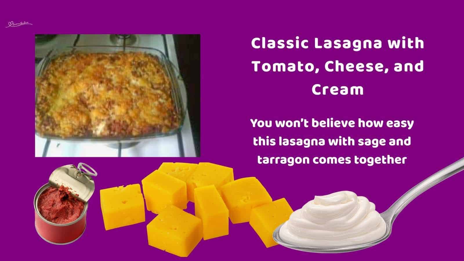 an image of a dish with Easy Lasagna