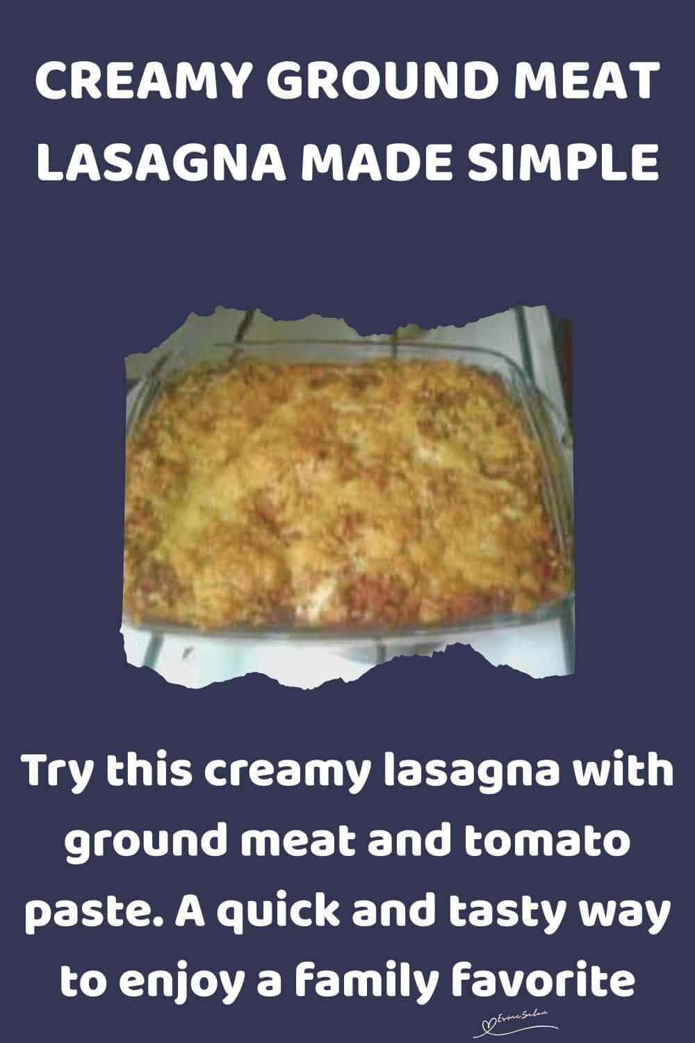 an image of a dish with Easy Lasagna