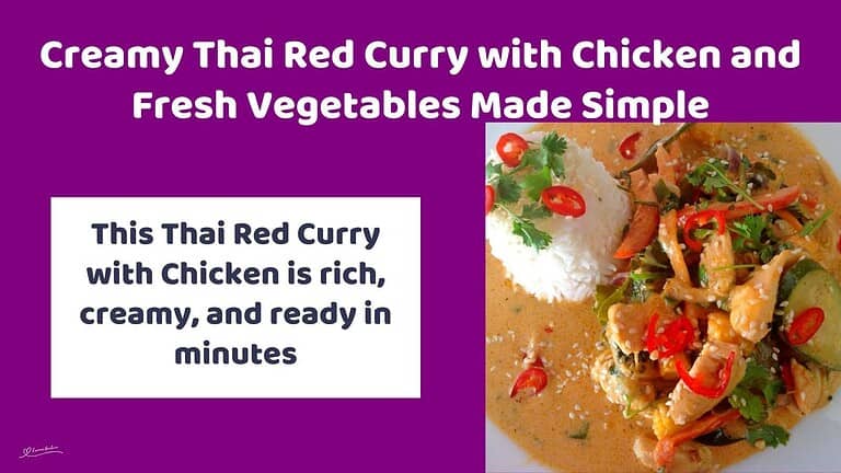 an image of Thai Red Curry with white rice