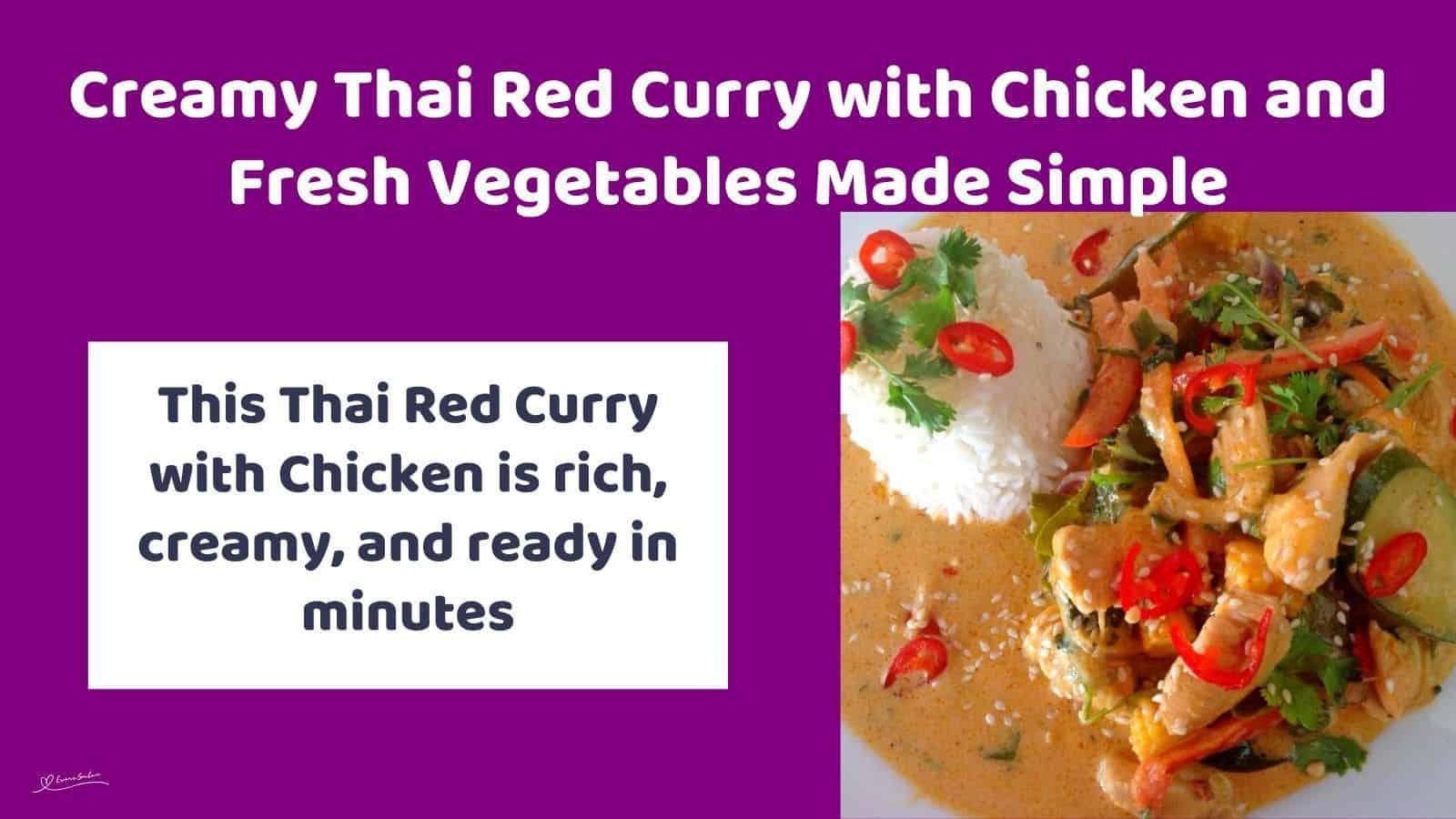 an image of Thai Red Curry with white rice