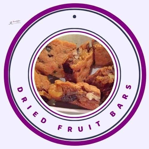 an image of a plate filled with Dried Fruit Bars