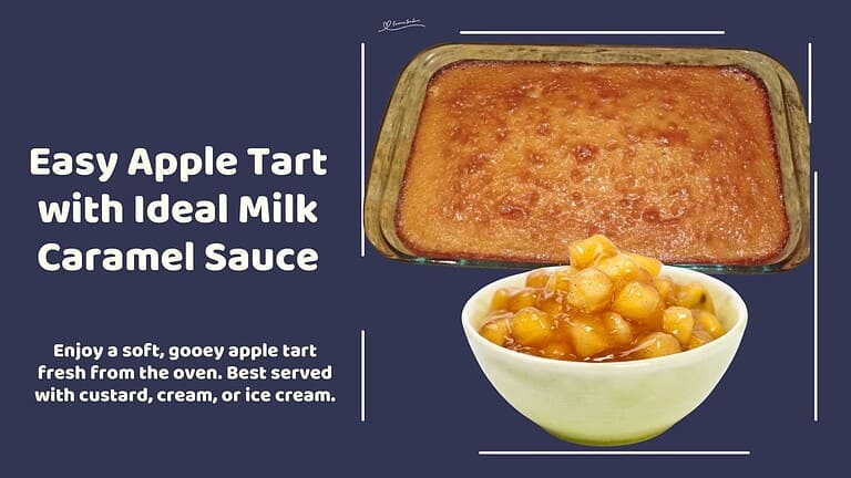 an image of a large Apple Tart in a rectangular glass dish