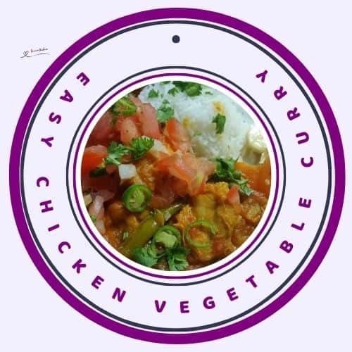 an image of a plate of Easy Chicken Vegetable Curry