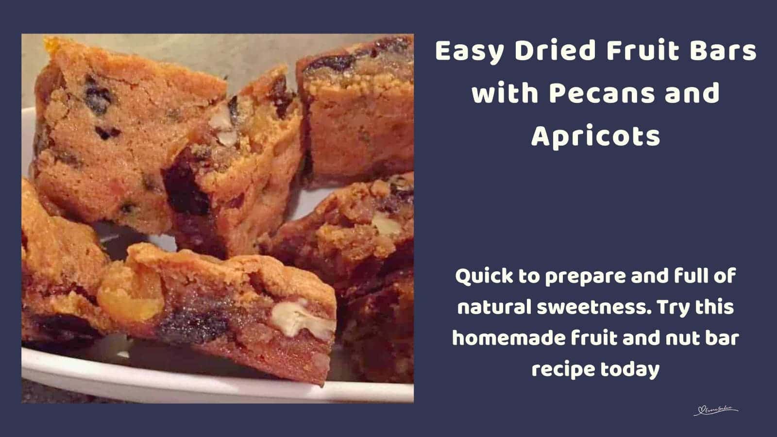 an image of a plate filled with Dried Fruit Bars