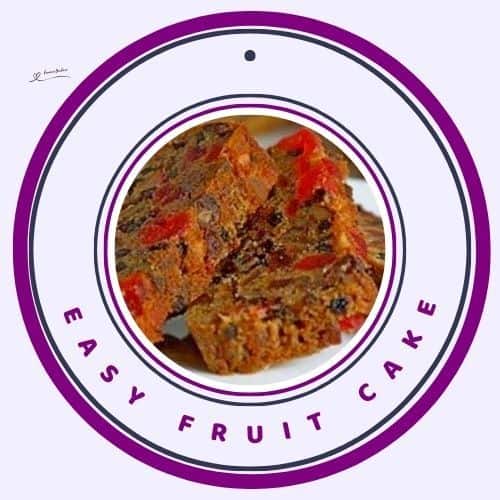 an image of 3 slices of Easy Fruit Cake