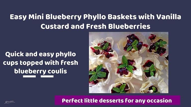 an image of Blueberry Phyllo Baskets
