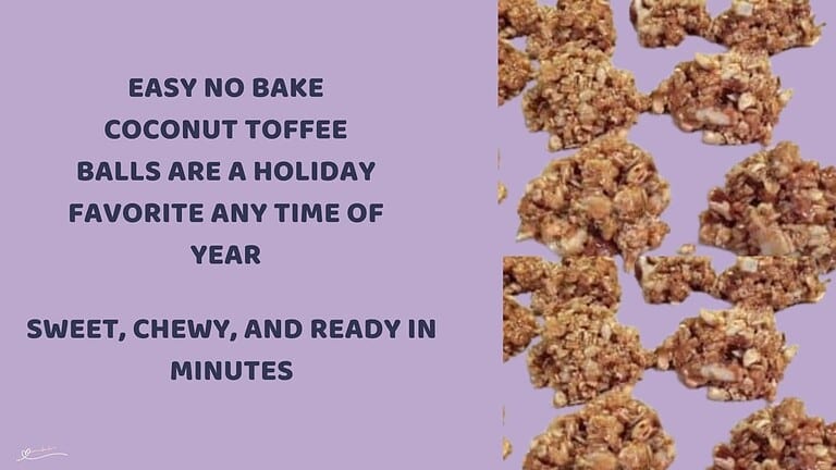 an image of Toffee Ball clusters with cereal and coconut