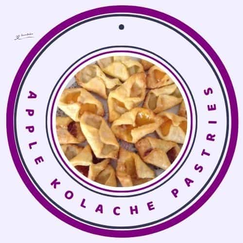 an image of Kolache Pastries with apple and apricot filling