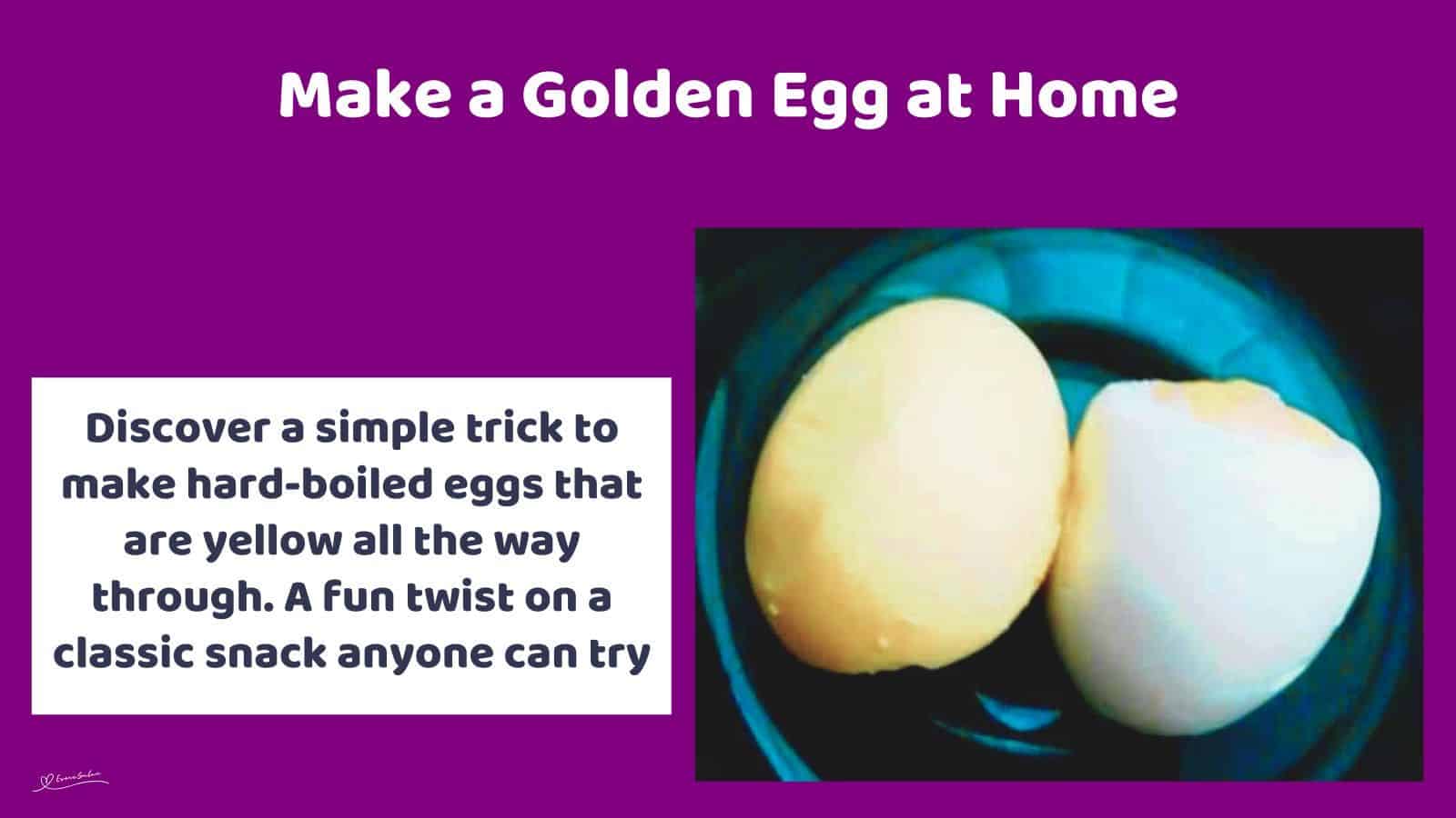 an image of a hard-boiled Golden Egg