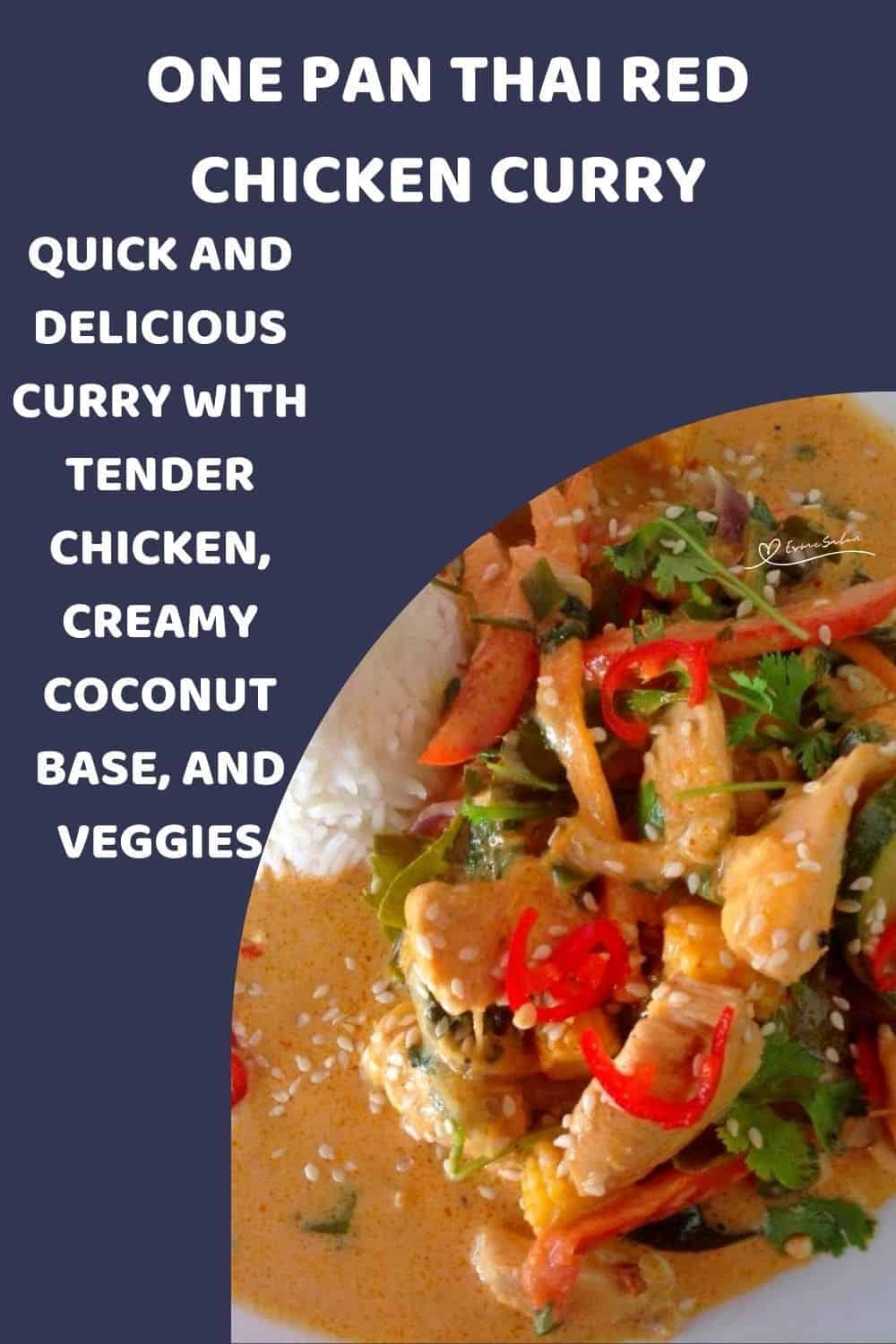 an image of Thai Red Curry with white rice
