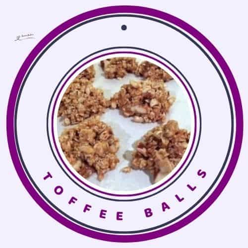 an image of Toffee Ball clusters with cereal and coconut