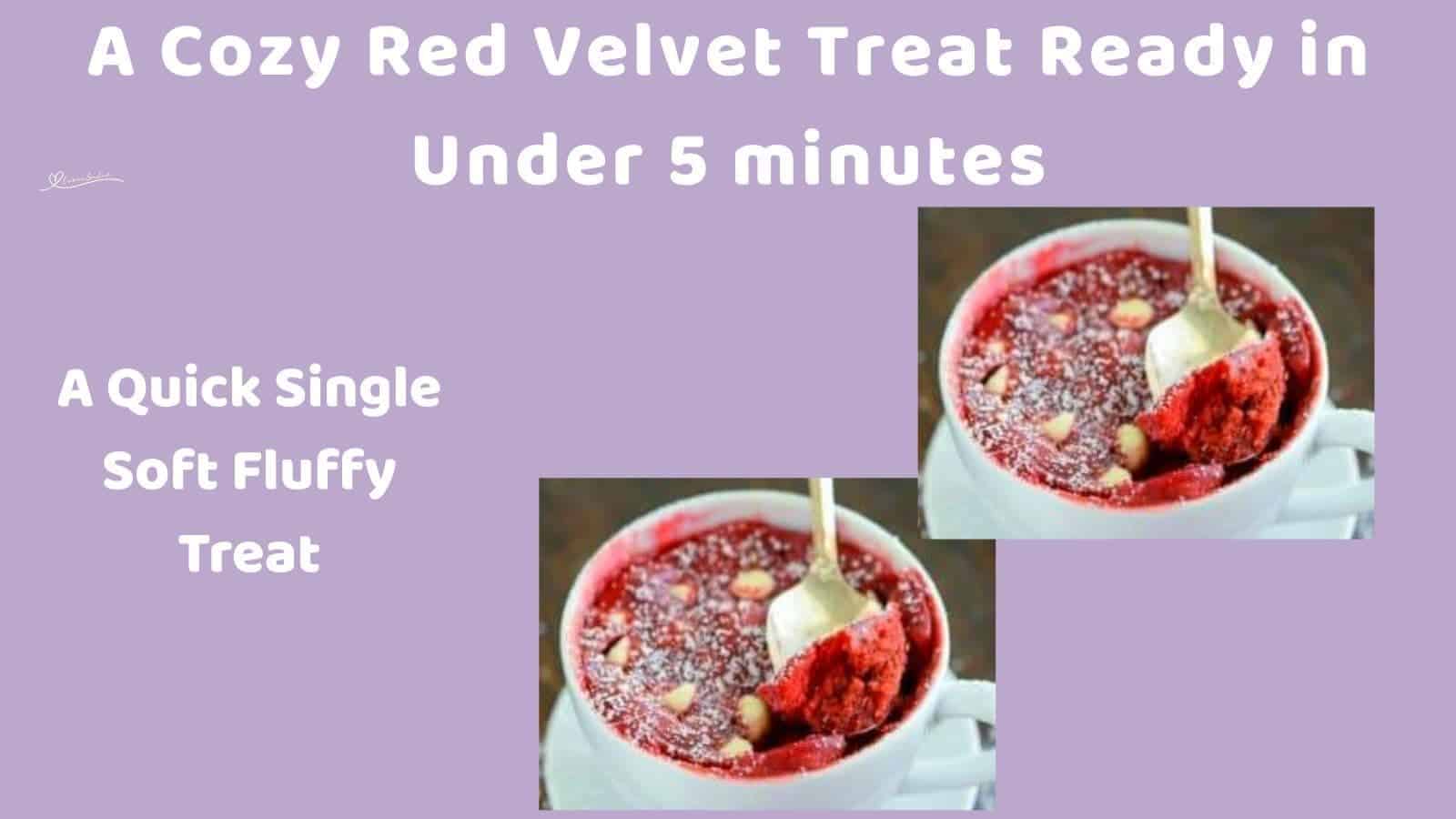 an image of an Easy Red Velvet Mug Cake