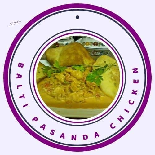 an image of Balti Pasanda Chicken with Garlic Naan
