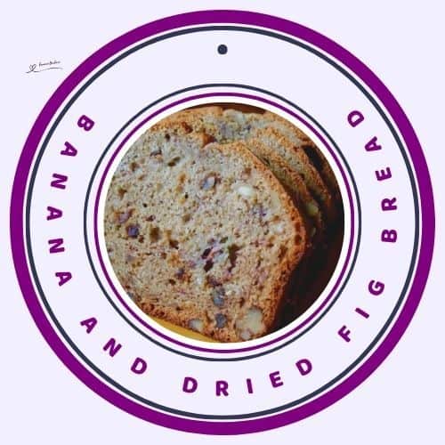 an image of a Banana and Dried Fig Bread with slices