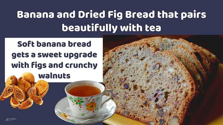 an image of a Banana and Dried Fig Bread with slices