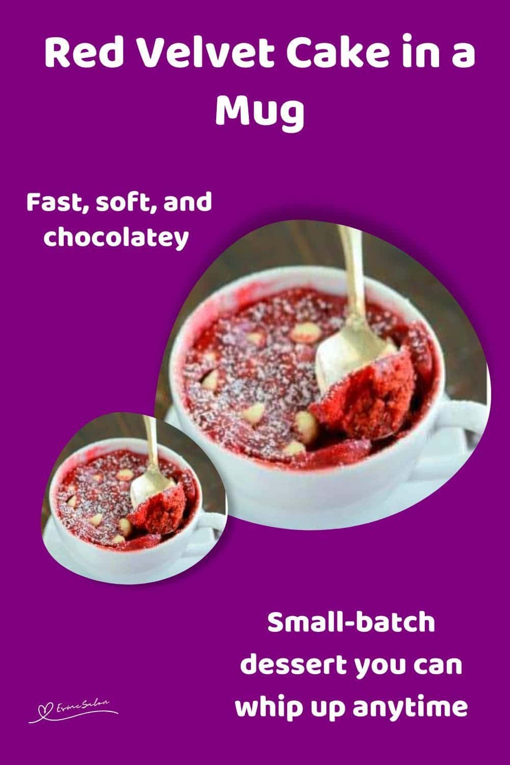 an image of an Easy Red Velvet Mug Cake