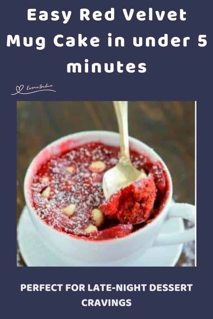 an image of an Easy Red Velvet Mug Cake