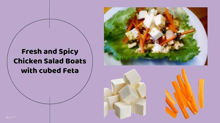 an image of a Spicy Chicken Salad Boats on lettuce
