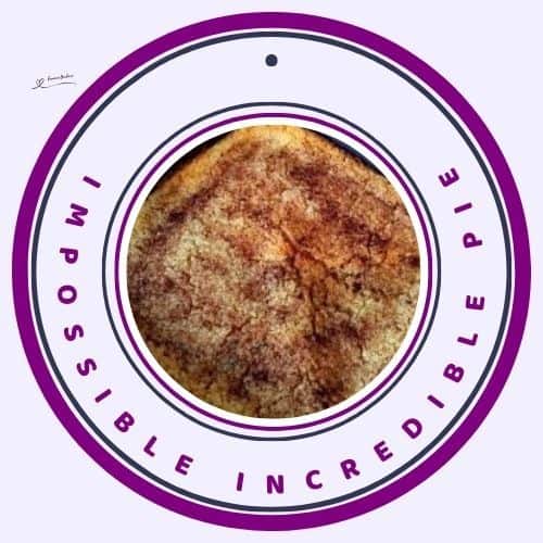 an image of an Impossible Incredible Pie in a square dish