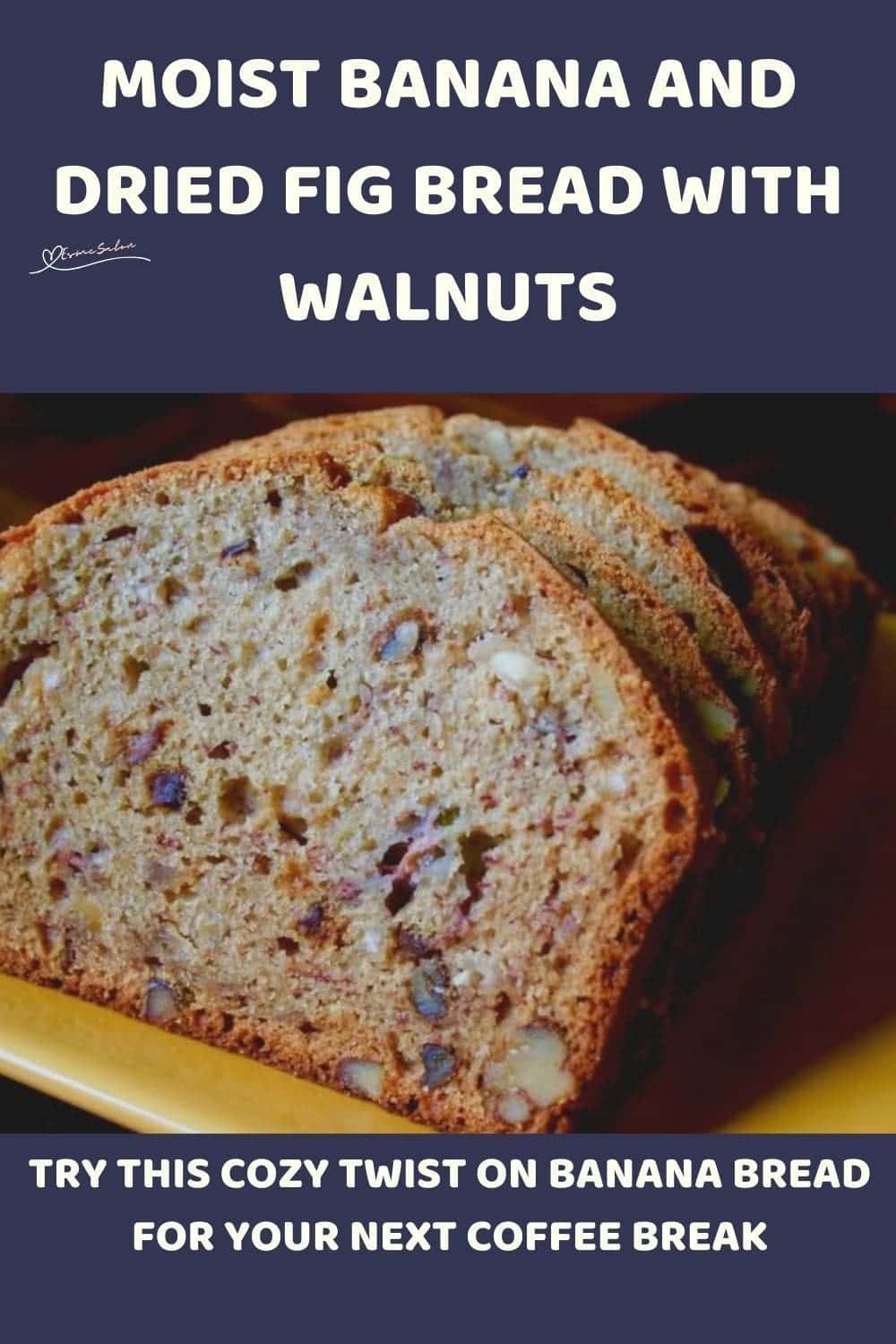 an image of a Banana and Dried Fig Bread with slices