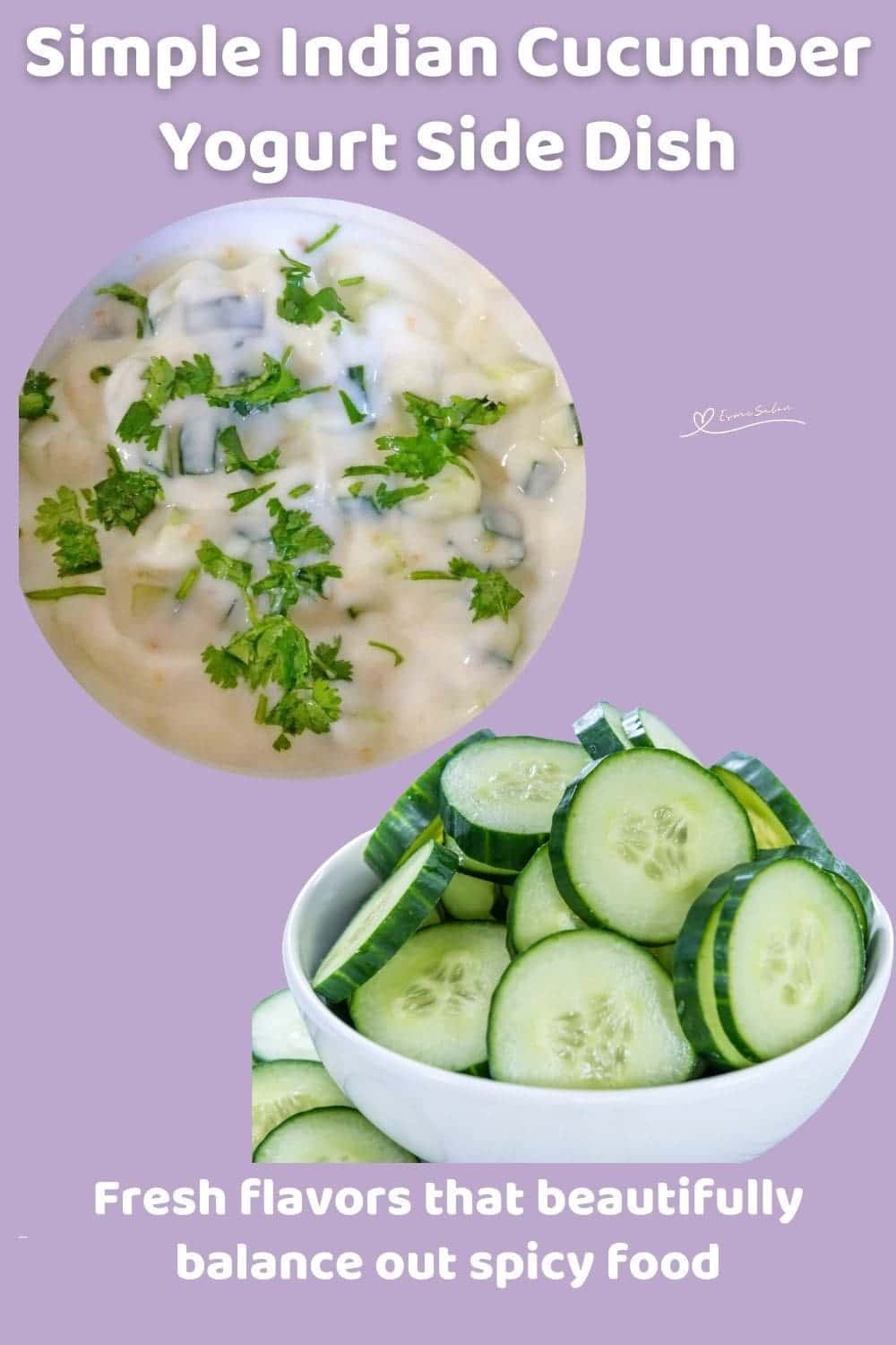 an image of an Indian Cucumber Raita dip in a white bowl