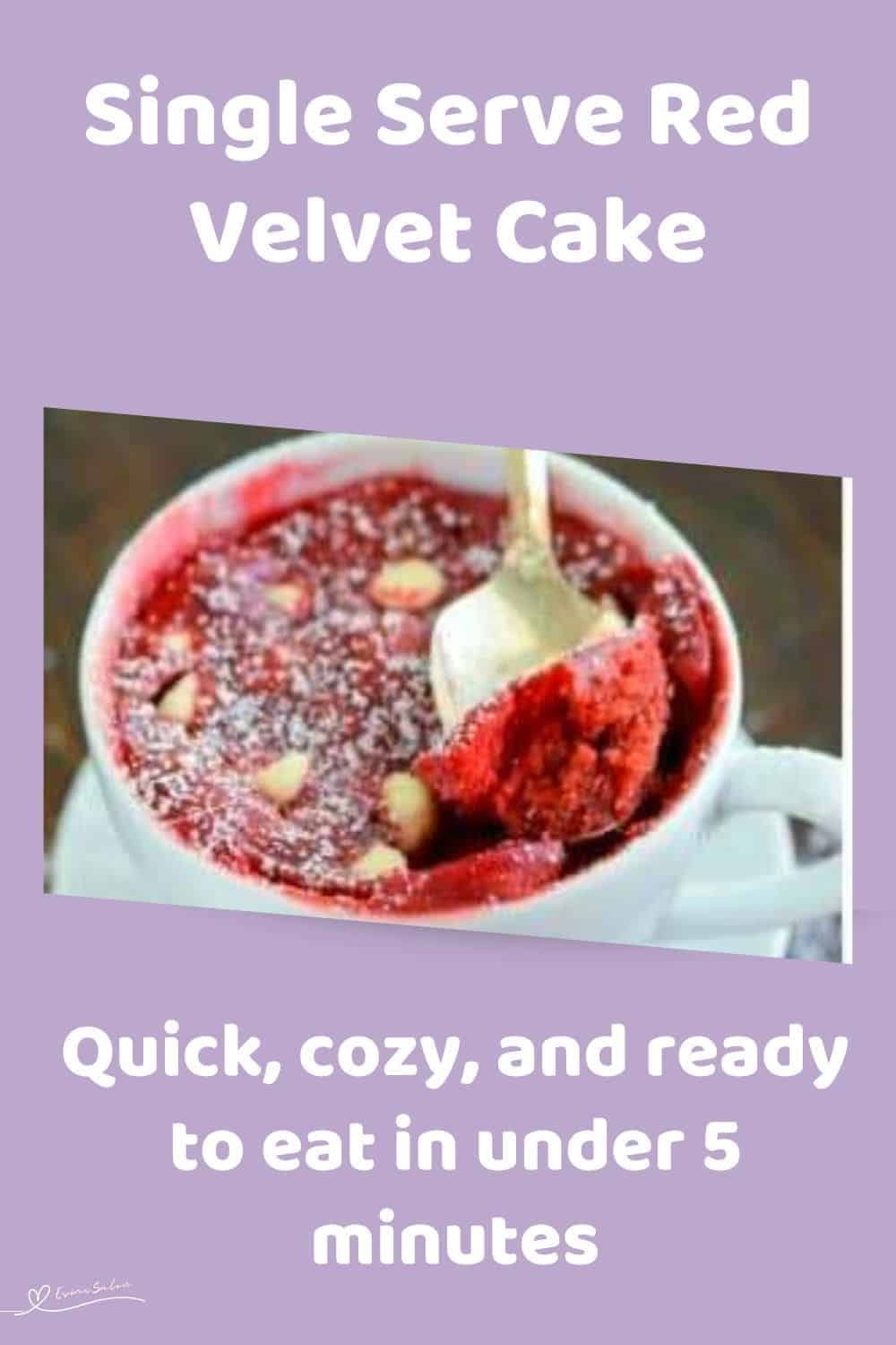 an image of an Easy Red Velvet Mug Cake