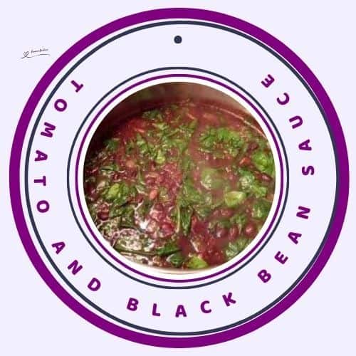 an image of Tomato and Black Bean Sauce with Pork chops