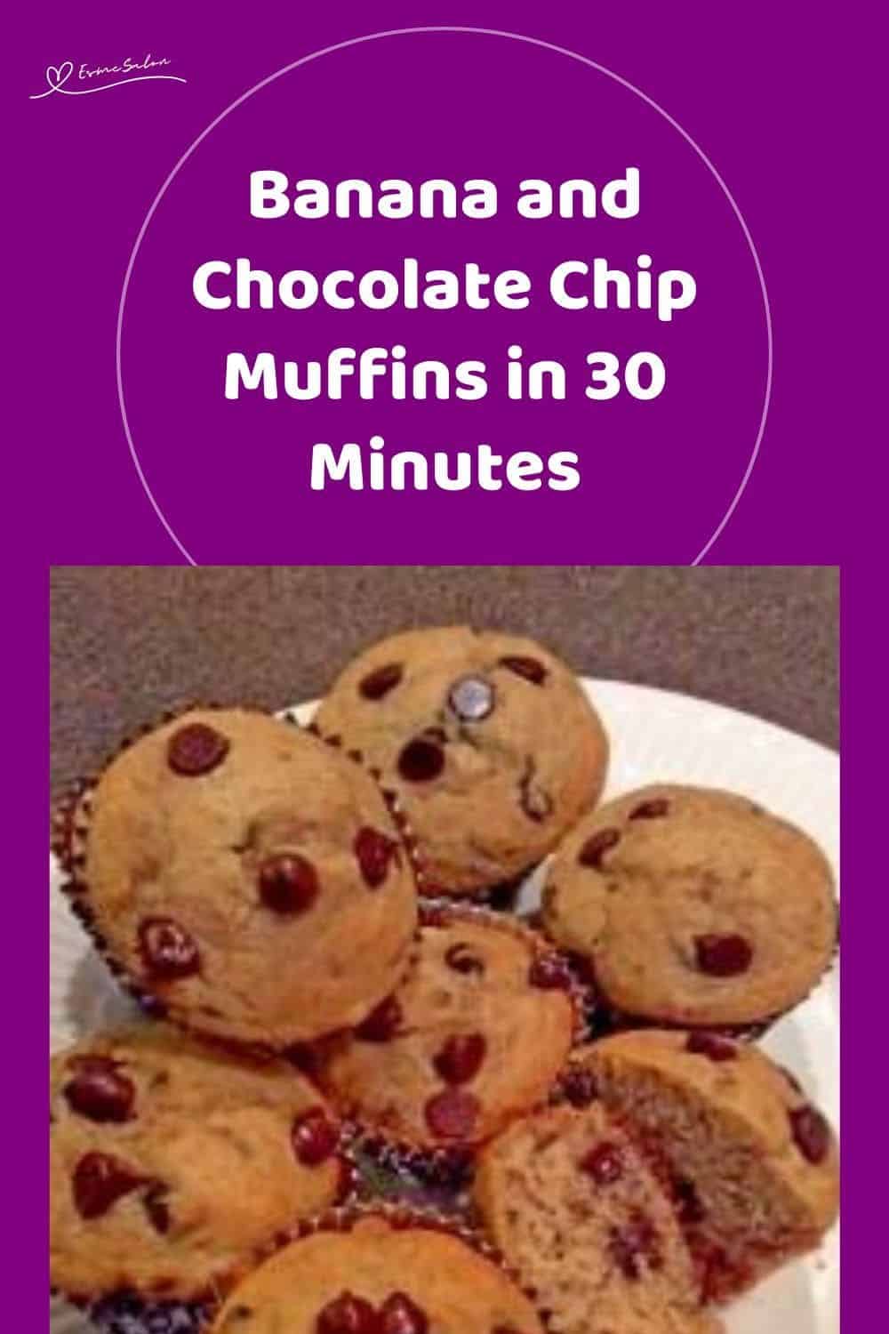 an image of Banana Chocolate Muffins