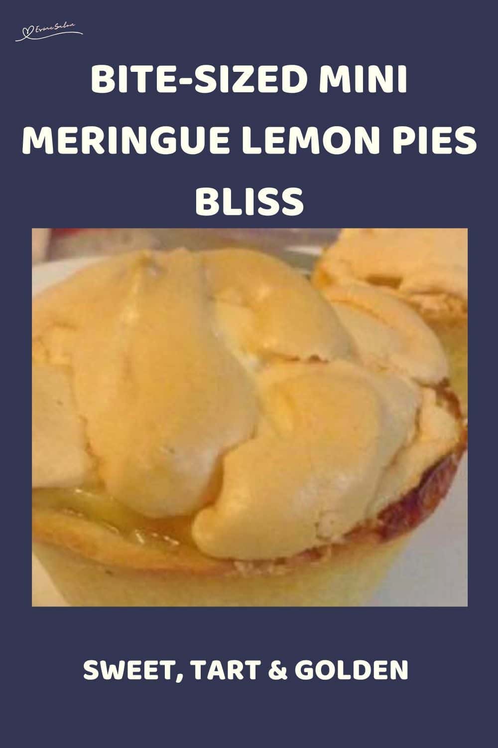 an image of a single Mini Meringue Lemon Pie