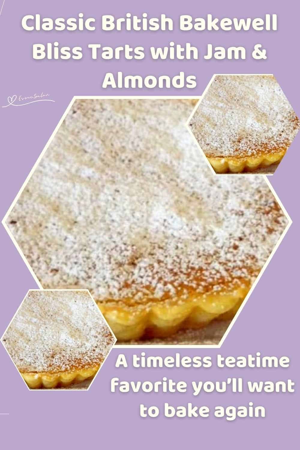 an image of a small British Bakewell Bliss Tart