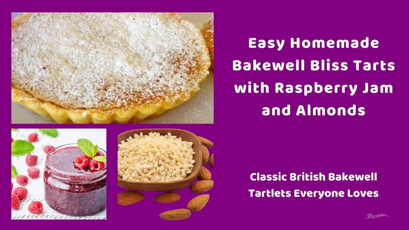 an image of a small British Bakewell Bliss Tart