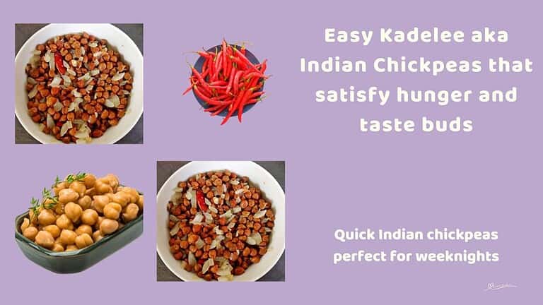 an image of a while bowl with Kadelee aka Indian Chickpeas, onion and chili